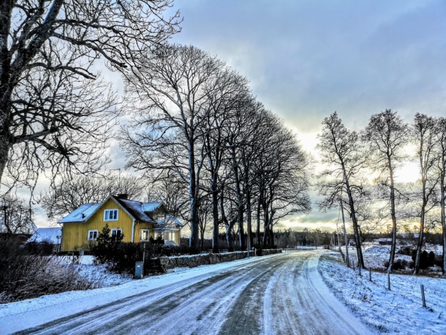 Gelbes Haus in Nöttja
