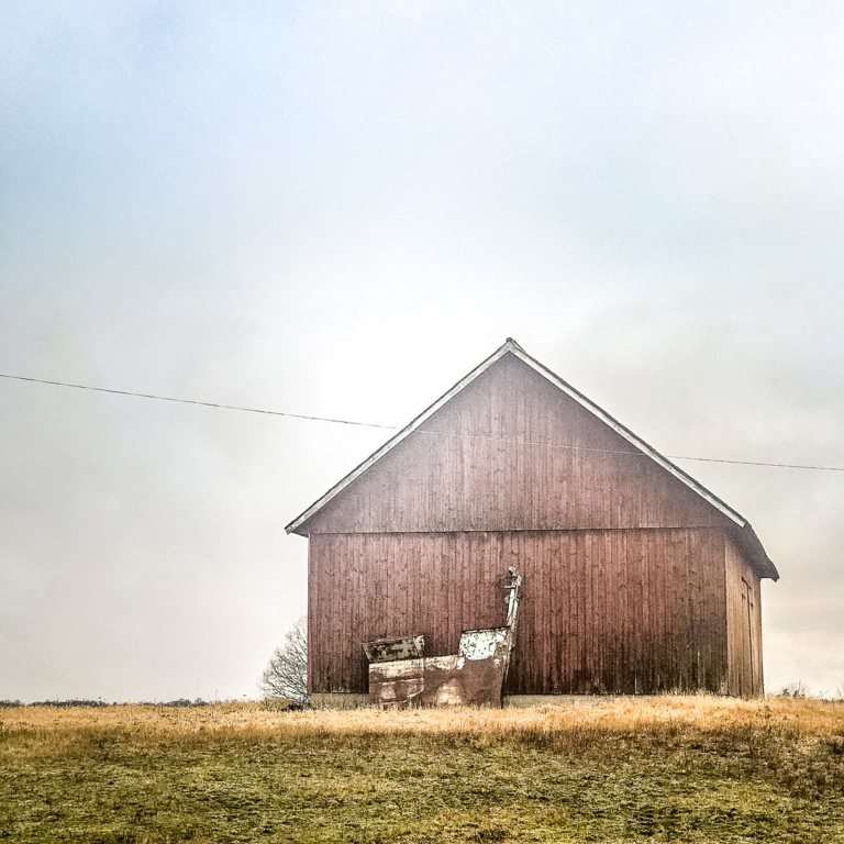Ich mag die geometrisch strenge Architektur der Schuppen sehr!