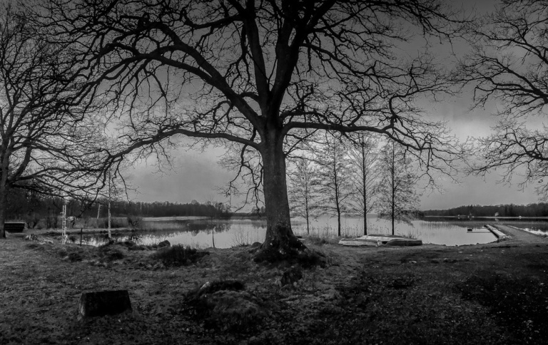 Einwasserungstelle für Boote am Nordufer des Exen