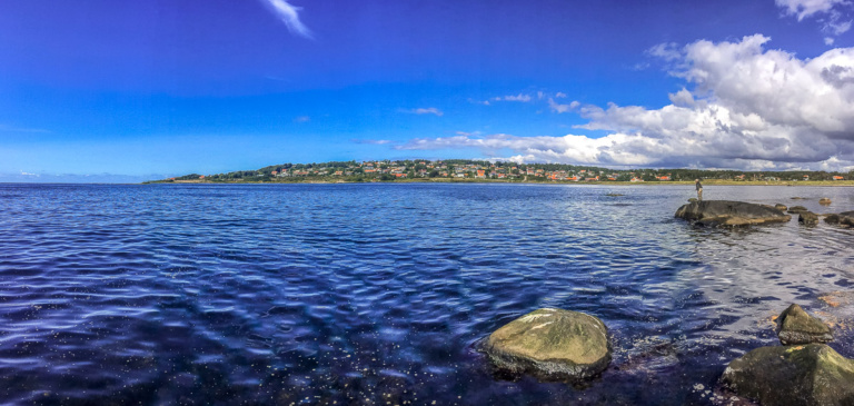 Fliegenfischen auf Meerforellen bei Haverdalsstrand